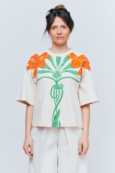 JW ANDERSON  Cropped Short Sleeve T-shirt